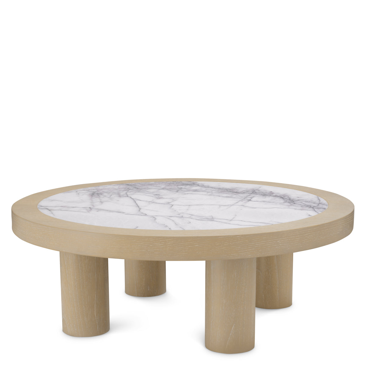 Coffee Table Presedio washed oak veneer biano lilac marble