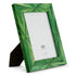 Picture Frame Harvard L straw marquetry green