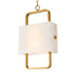 CDJ Chandelier Melbourne antique brass finish alabaster