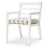 Outdoor Dining Chair Delta matte white florent beige