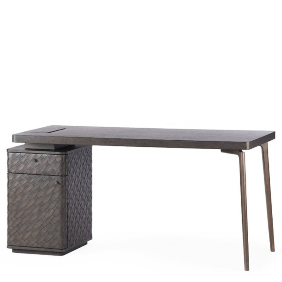 Desk Fiji woven oak veneer