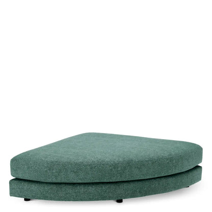 Modular Sofa Lounge Club velora sea green - Ottoman half round