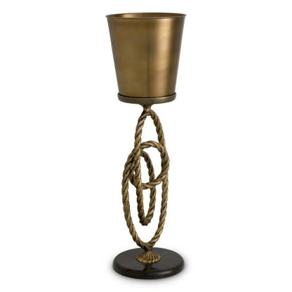 Wine Cooler Corwyn on stand antique brass finish