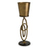 Wine Cooler Corwyn on stand antique brass finish