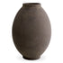 Vase Moon Jar taupe finish L