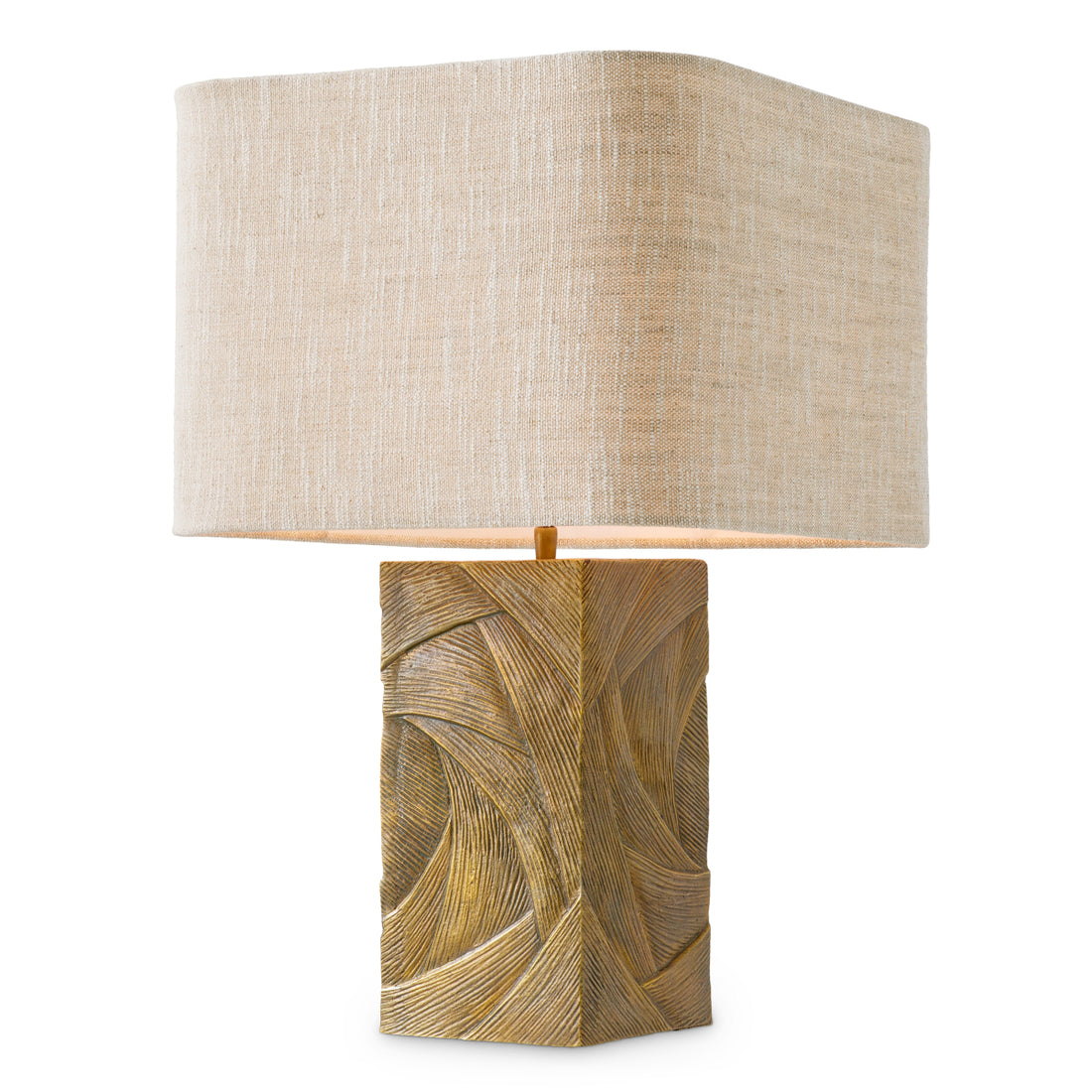 Table Lamp Bandol vintage brass finish