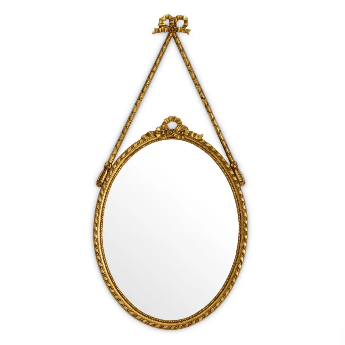 Mirror Pierpont antique gold finish
