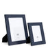 Picture Frame Nivo blue leather set of 2