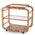 Trolley Mayfair light brown mappa burl veneer