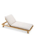 Outdoor Daybed Weston Single natural teak viola sand