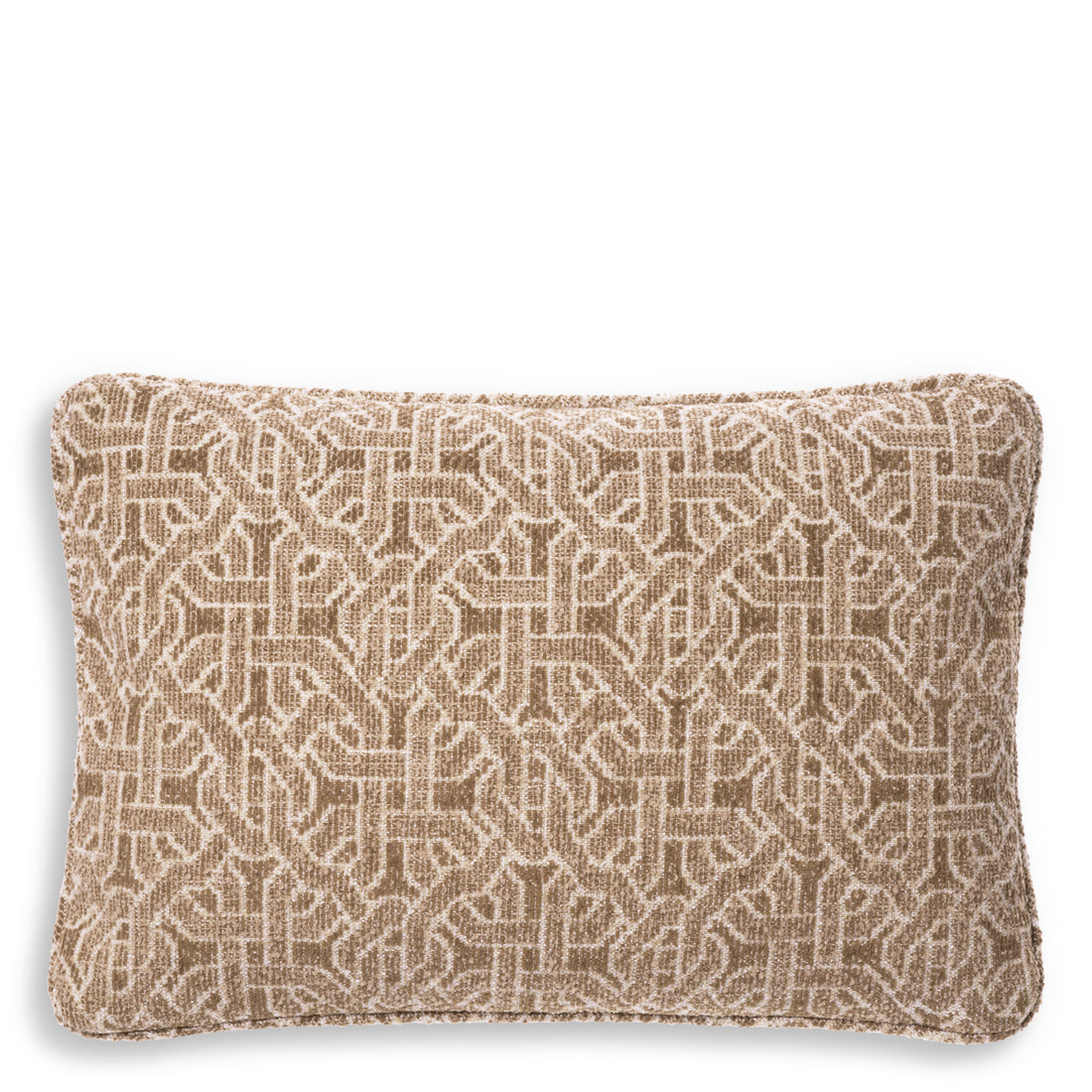 Cushion Frieze Rectangular jacquard beige