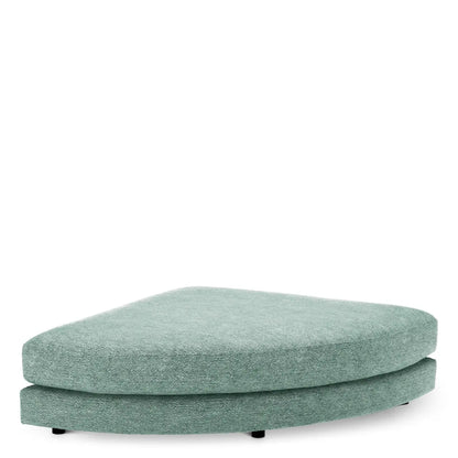 Modular Sofa Lounge Club lurano turquoise - Ottoman half round