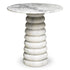 Side Table Lerici white marble