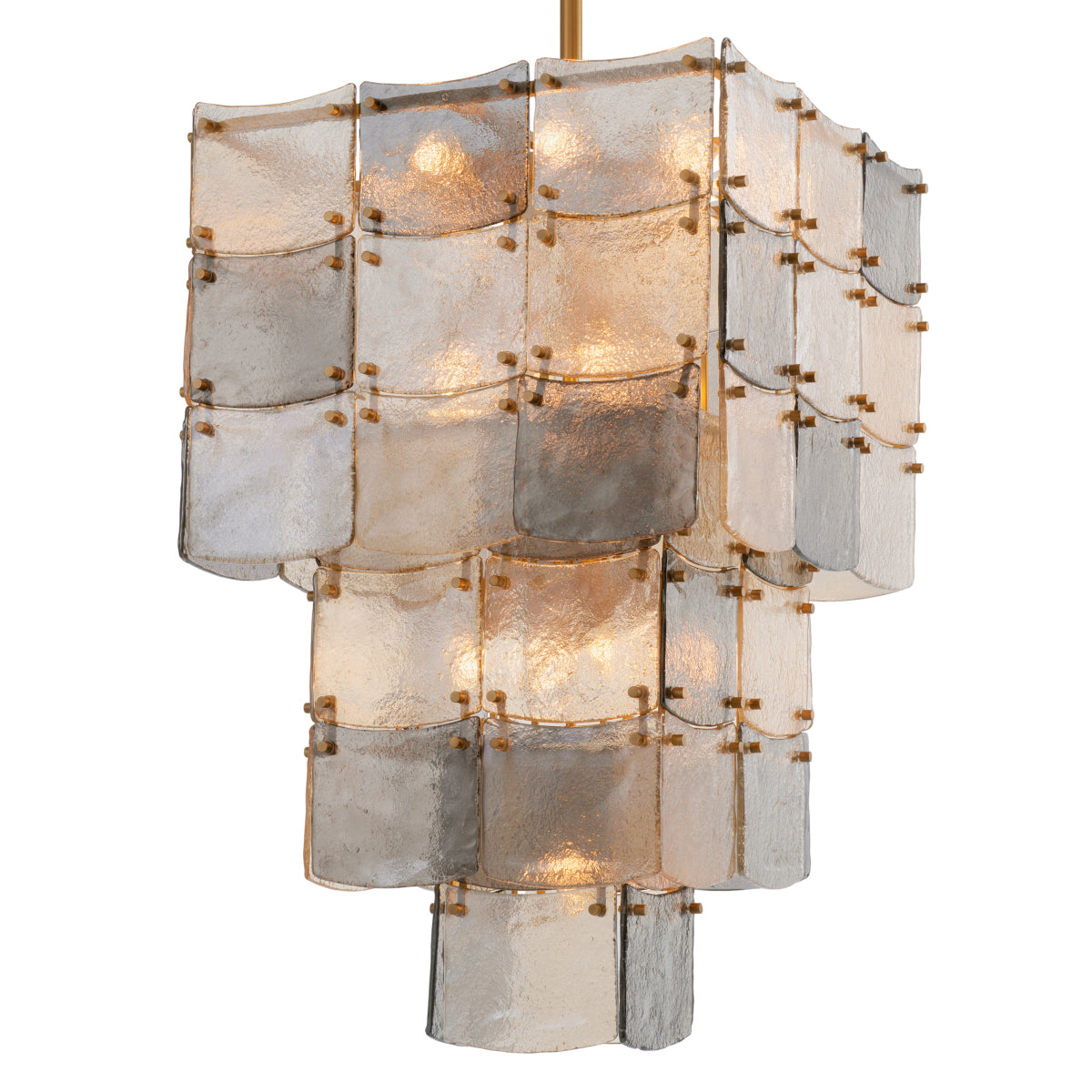 Chandelier Laurent antique brass finish