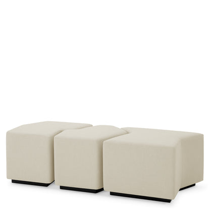 Stool Filbert rêve cream set of 3