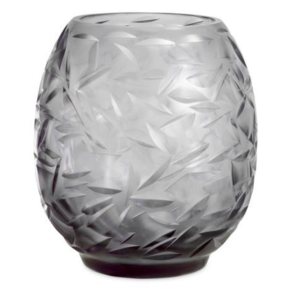 Vase Hadleigh grey color glass