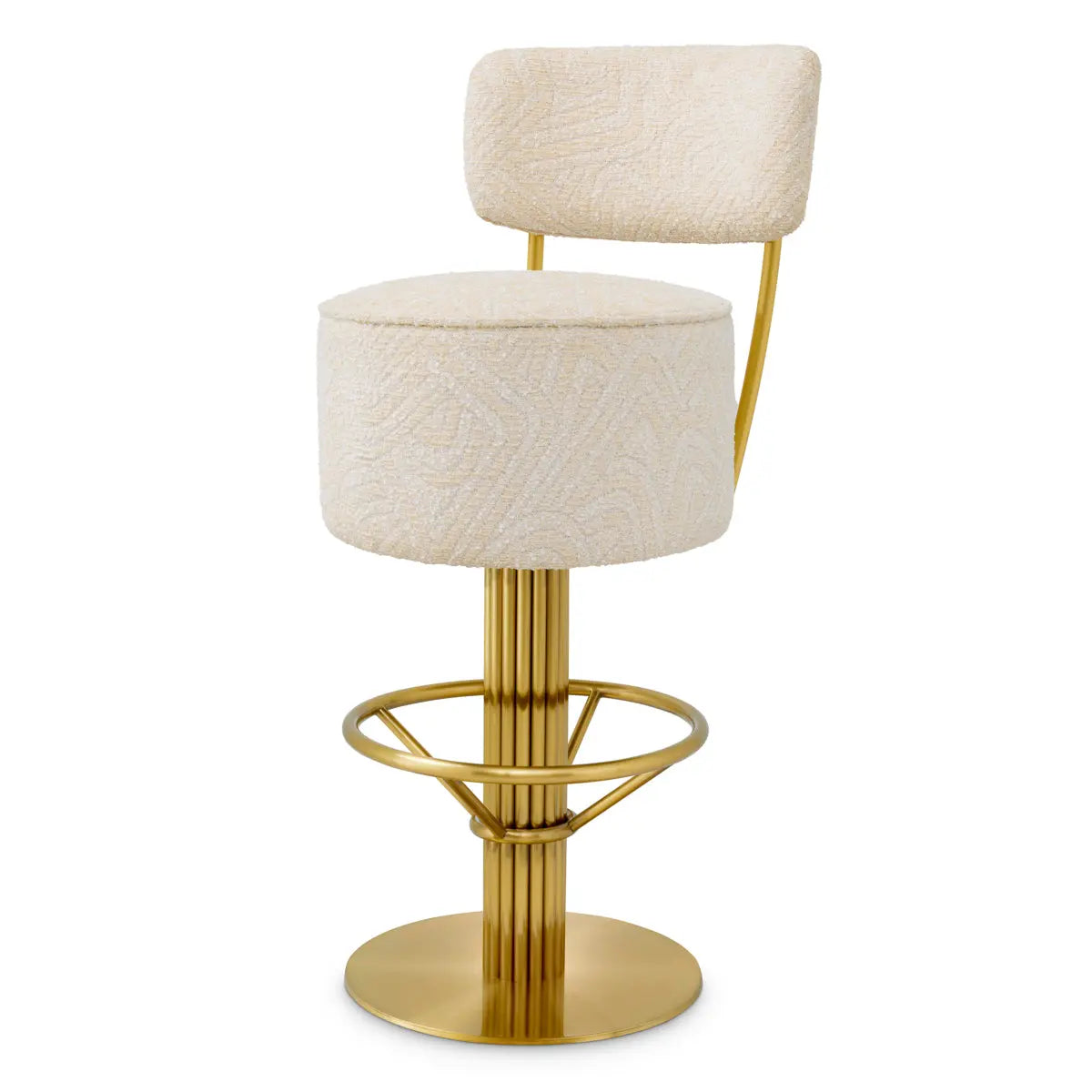 Bar Stool Carleton with back Eichholtz