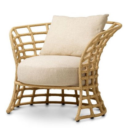 Outdoor Chair Paxton faux rattan carron sand