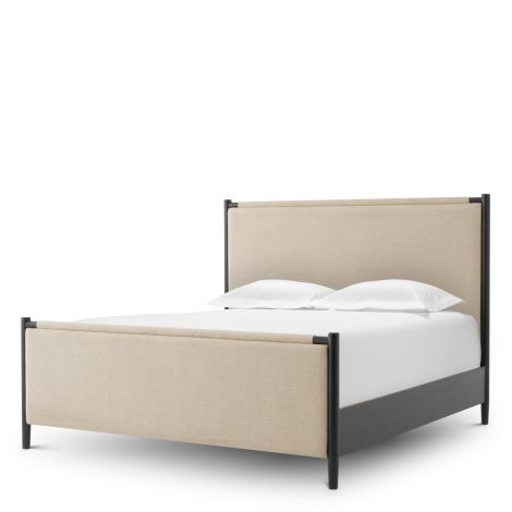 Bed Frame Bellingham black finish renato ecru