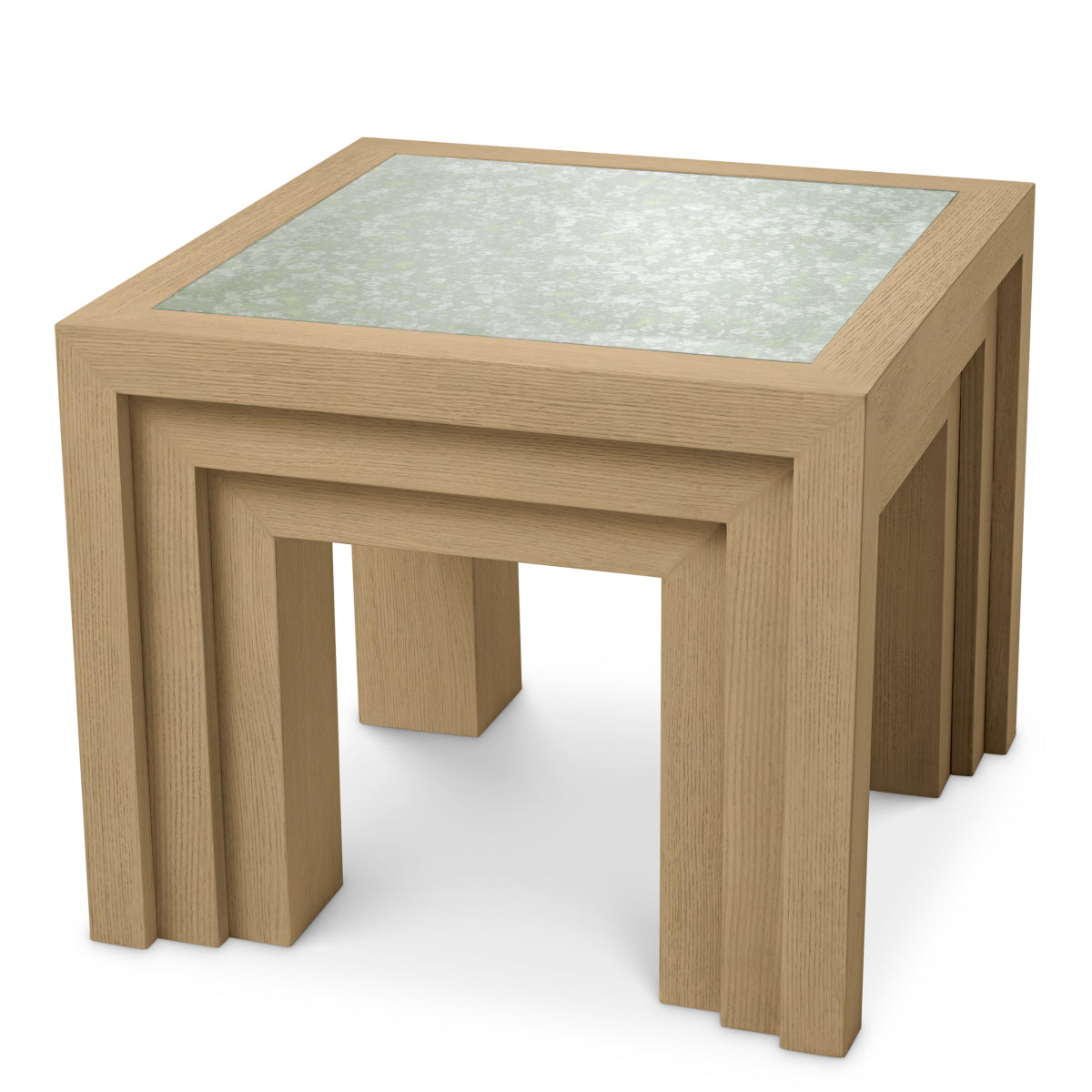 Side Table Metropolitan natural oak open grain veneer