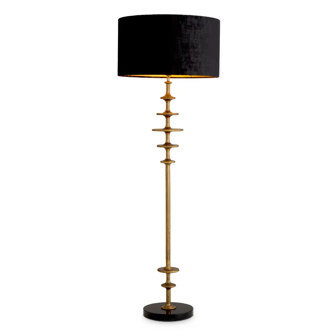 Floor Lamp Rosetti vintage brass finish incl shade