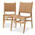 Outdoor Dining Chair Laroc natural teak set of 2