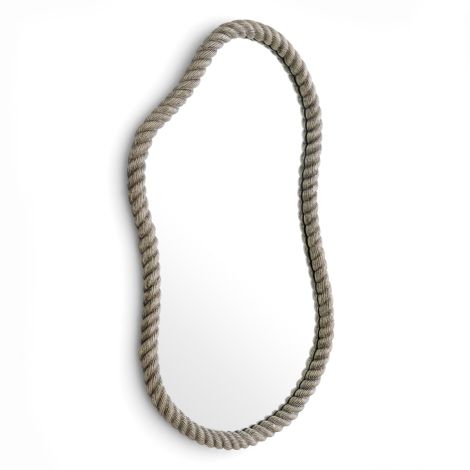 Mirror Elvington L antique nickel finish