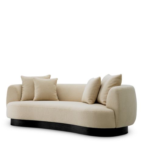 Sofa Elliston withmore cream classic black base