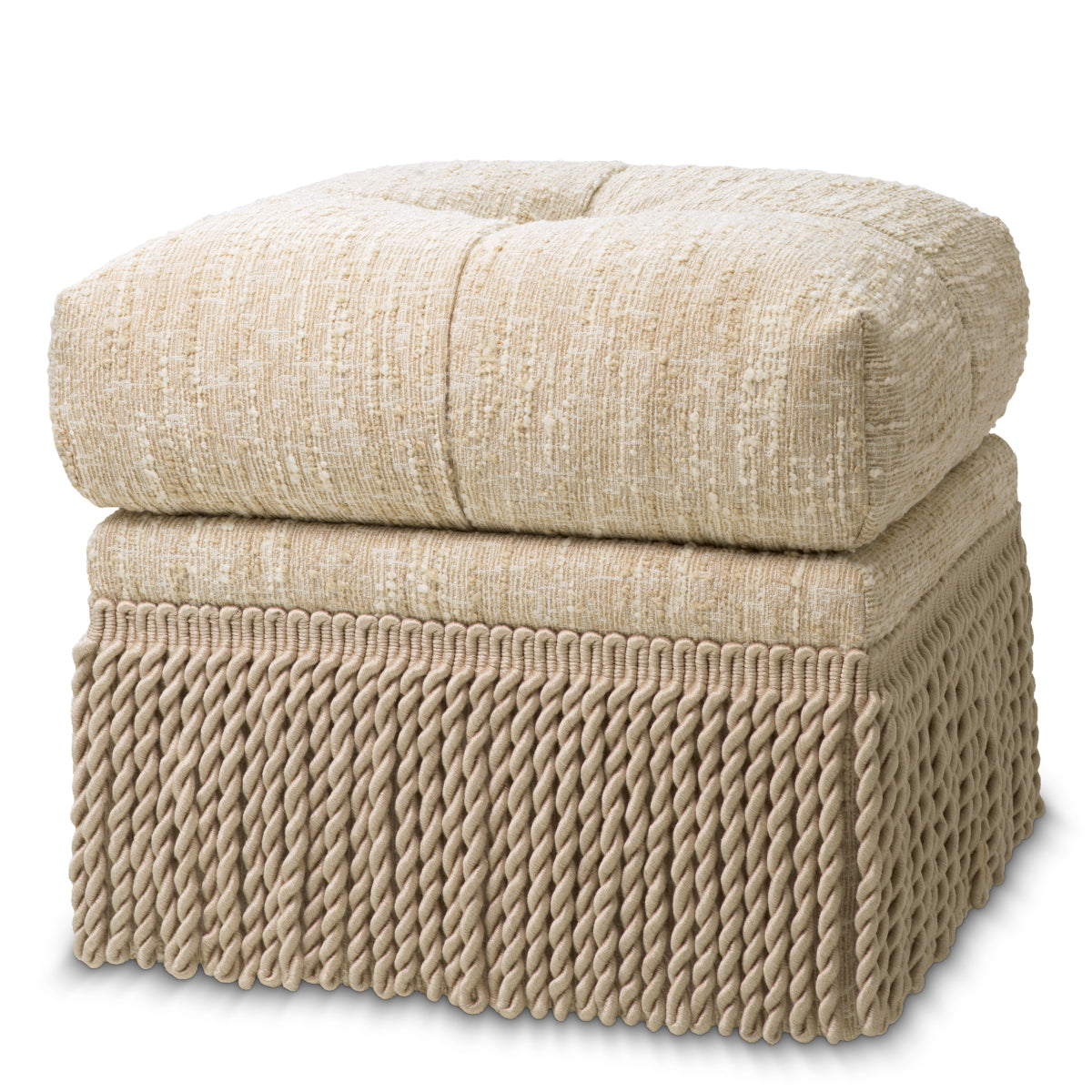 Stool Dorantes bouclé sonata cream