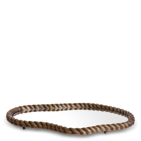 Tray Elvington antique brass finish