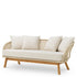 Outdoor Sofa Trinity cream weave viola sand