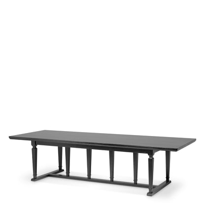 Dining table Americana black finish