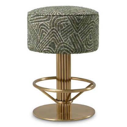Counter Stool Carleton camari green brushed brass finish