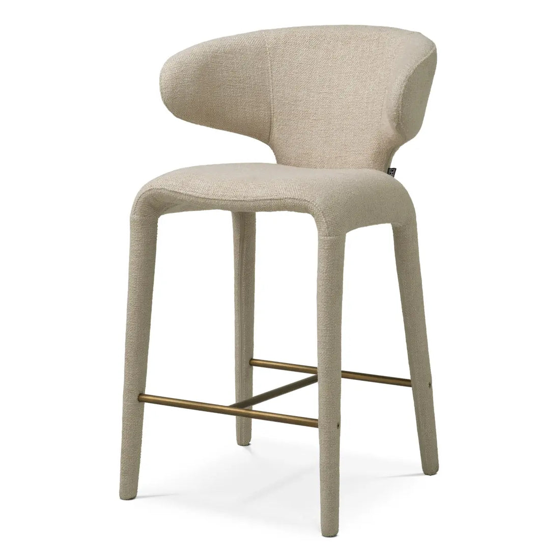 Counter Stool Josephine renato ecru bronze finish