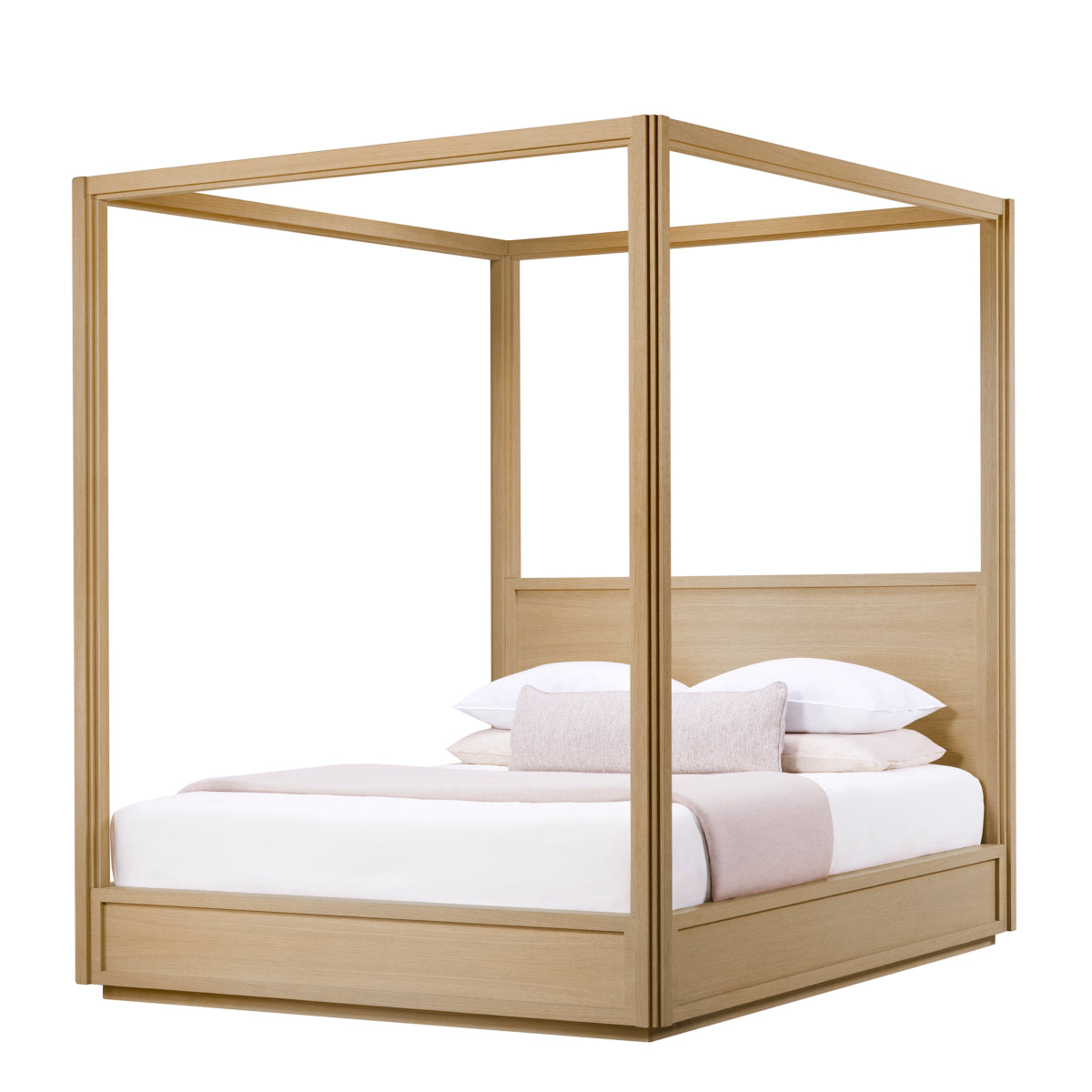 Canopy Bed Tribeca natural oak veneer