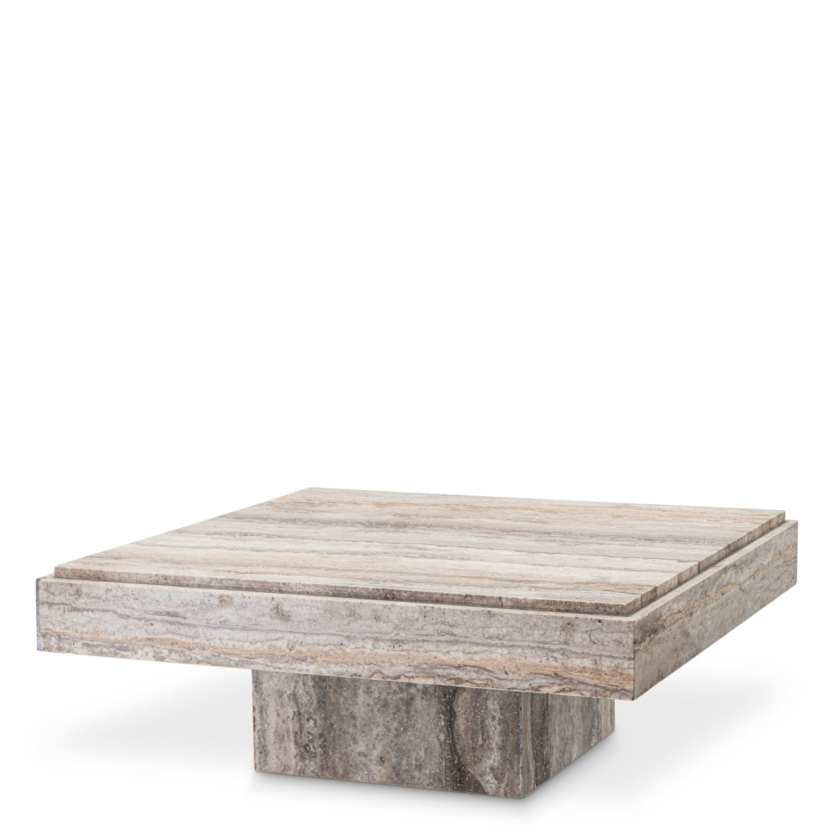 Coffee Table Sartoria silver travertine