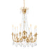 Chandelier Duvaux antique gold finish