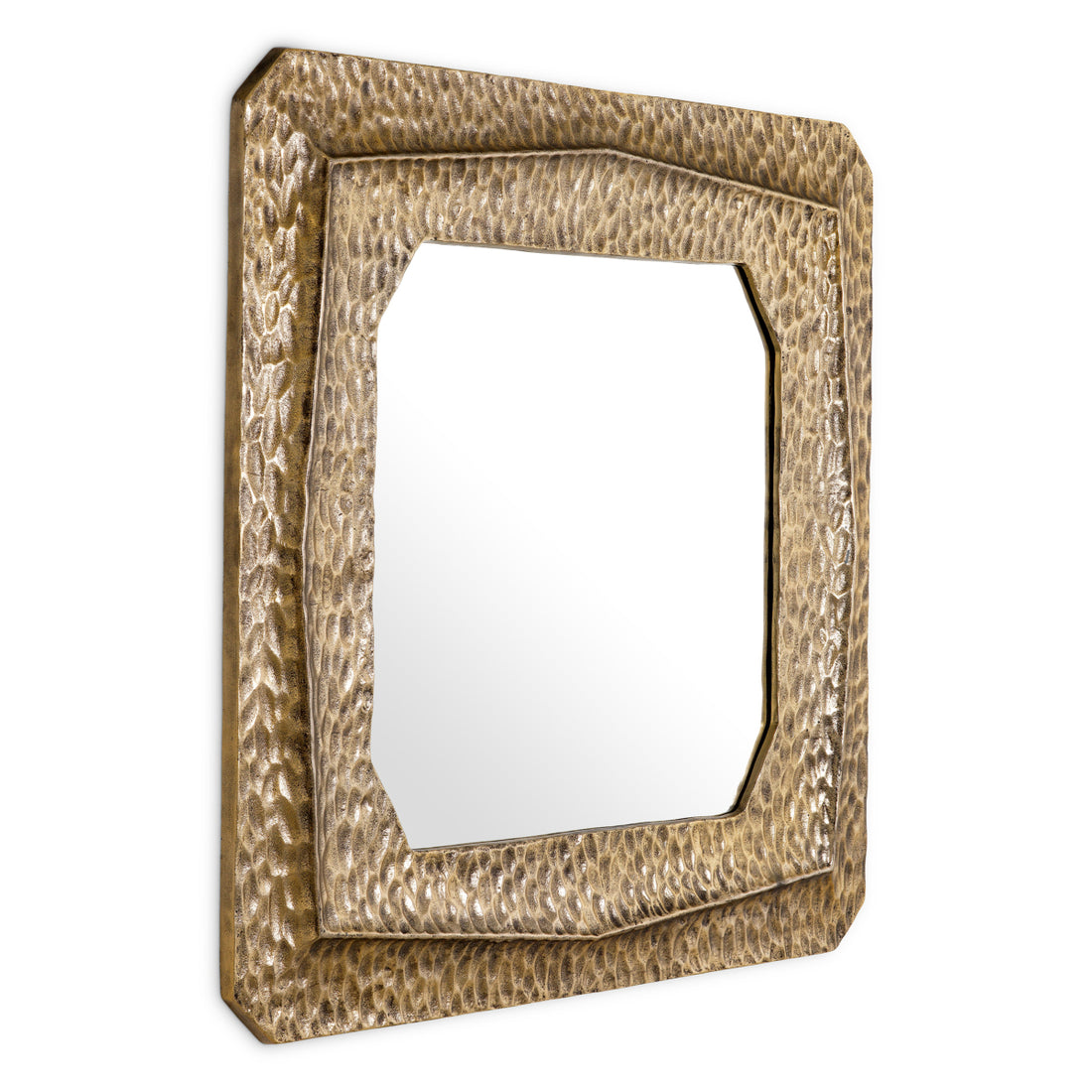 Mirror Thatcher vintage brass finish