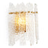 Wall Lamp Prati vintage brass finish clear glass
