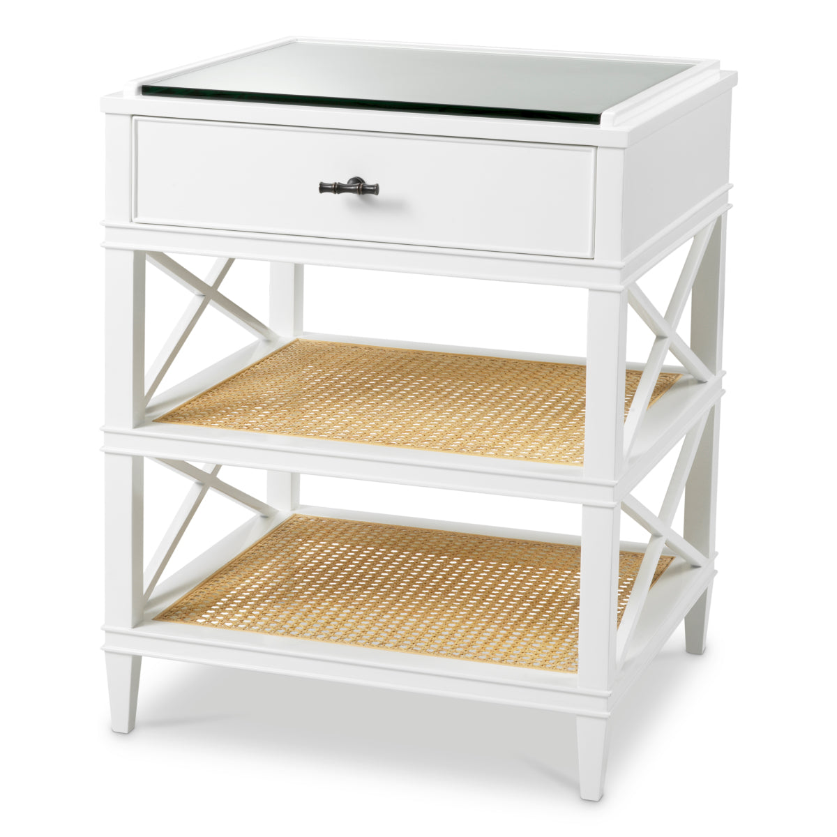 Side Table Bahamas piano white finish