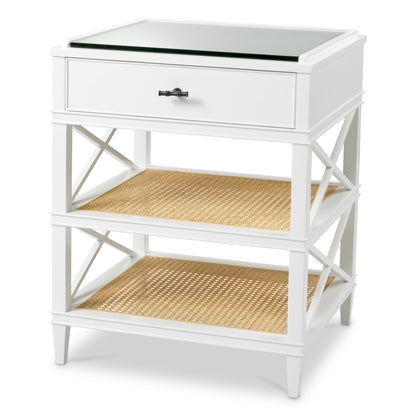 Side Table Bahamas piano white finish