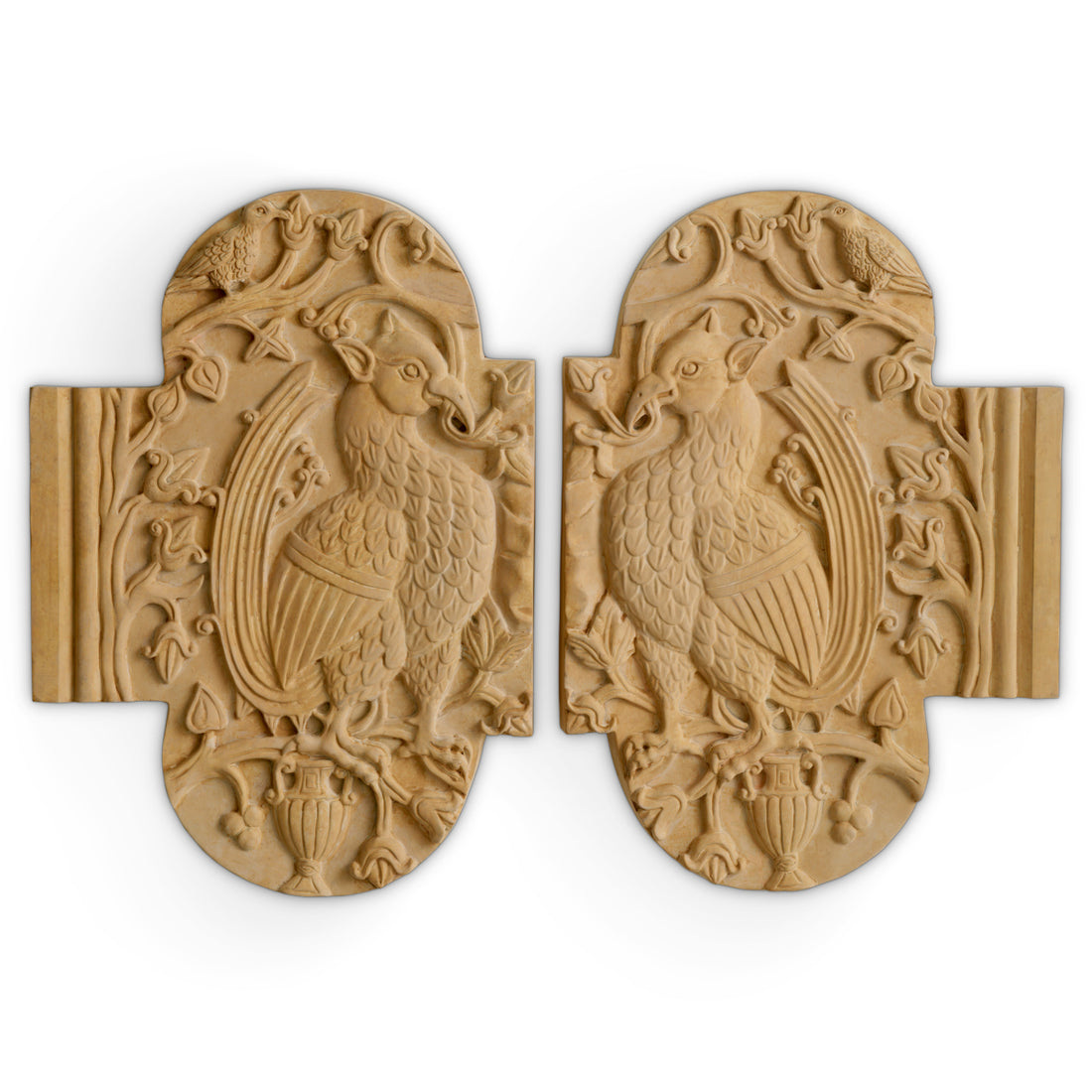 Wall Object Salerno set of 2 sandstone finish