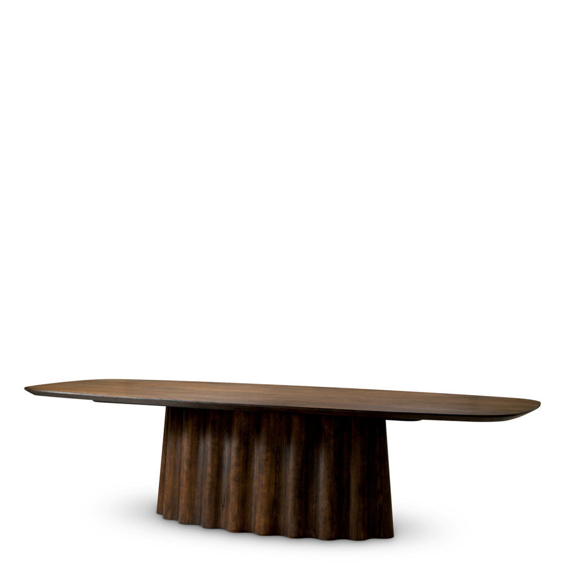 Dining Table Papyrus rectangular dark brown oak veneer