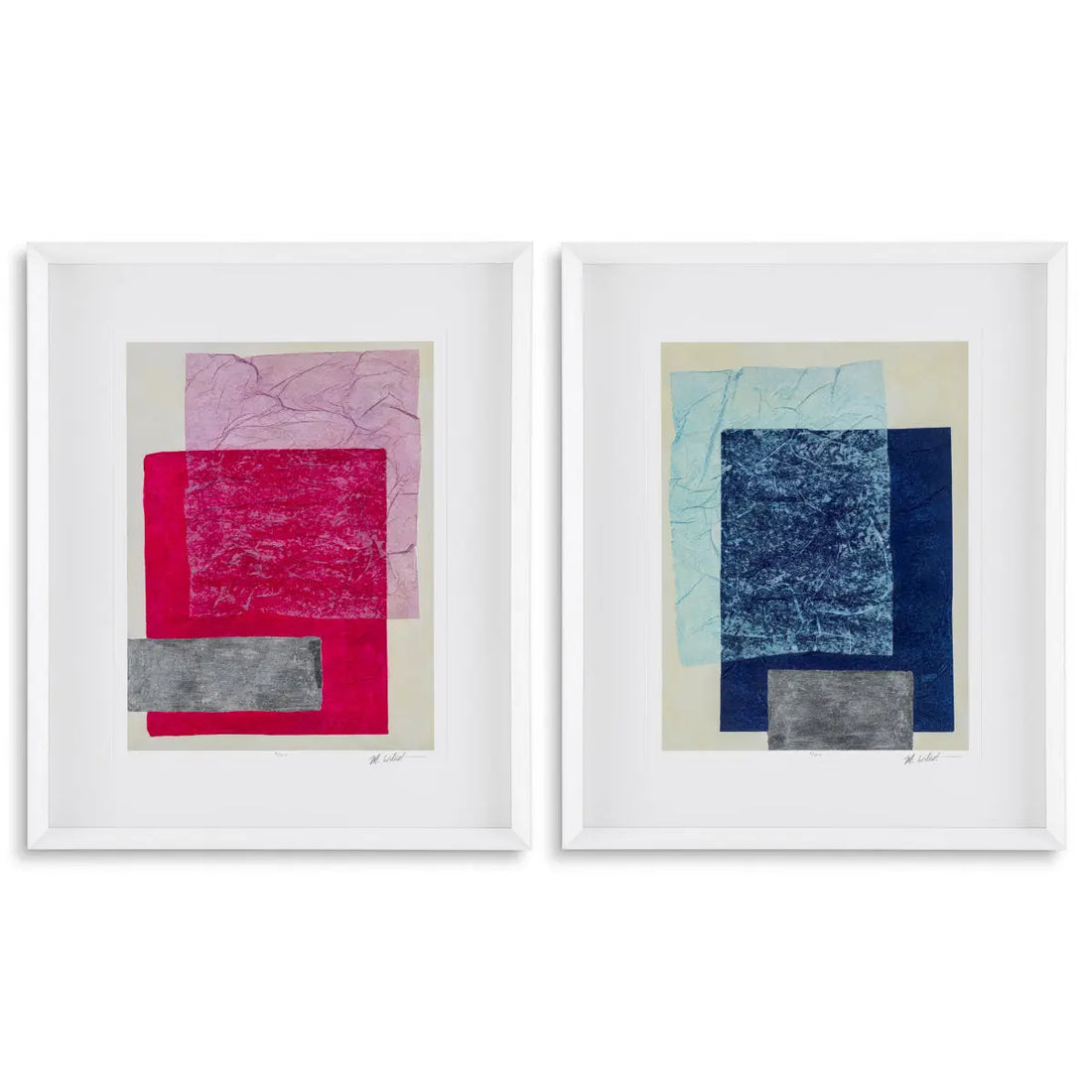 Prints Paper Colorfields by Michael Willett set of Eichholtz