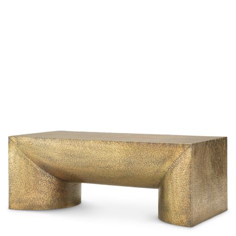 Coffee Table Drayton hammered vintage brass finish