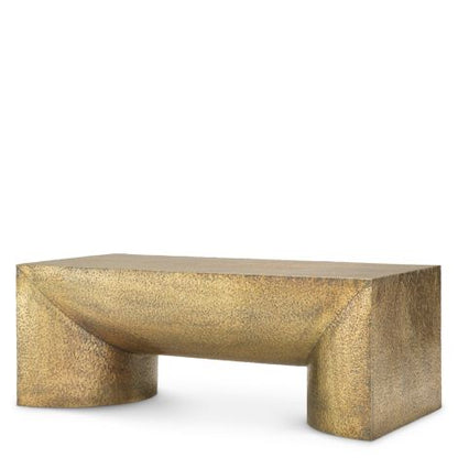 Coffee Table Drayton hammered vintage brass finish
