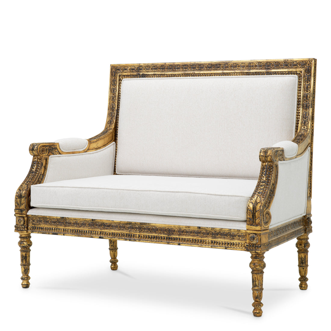 Chair Georges Jacob gold finish sentier cream