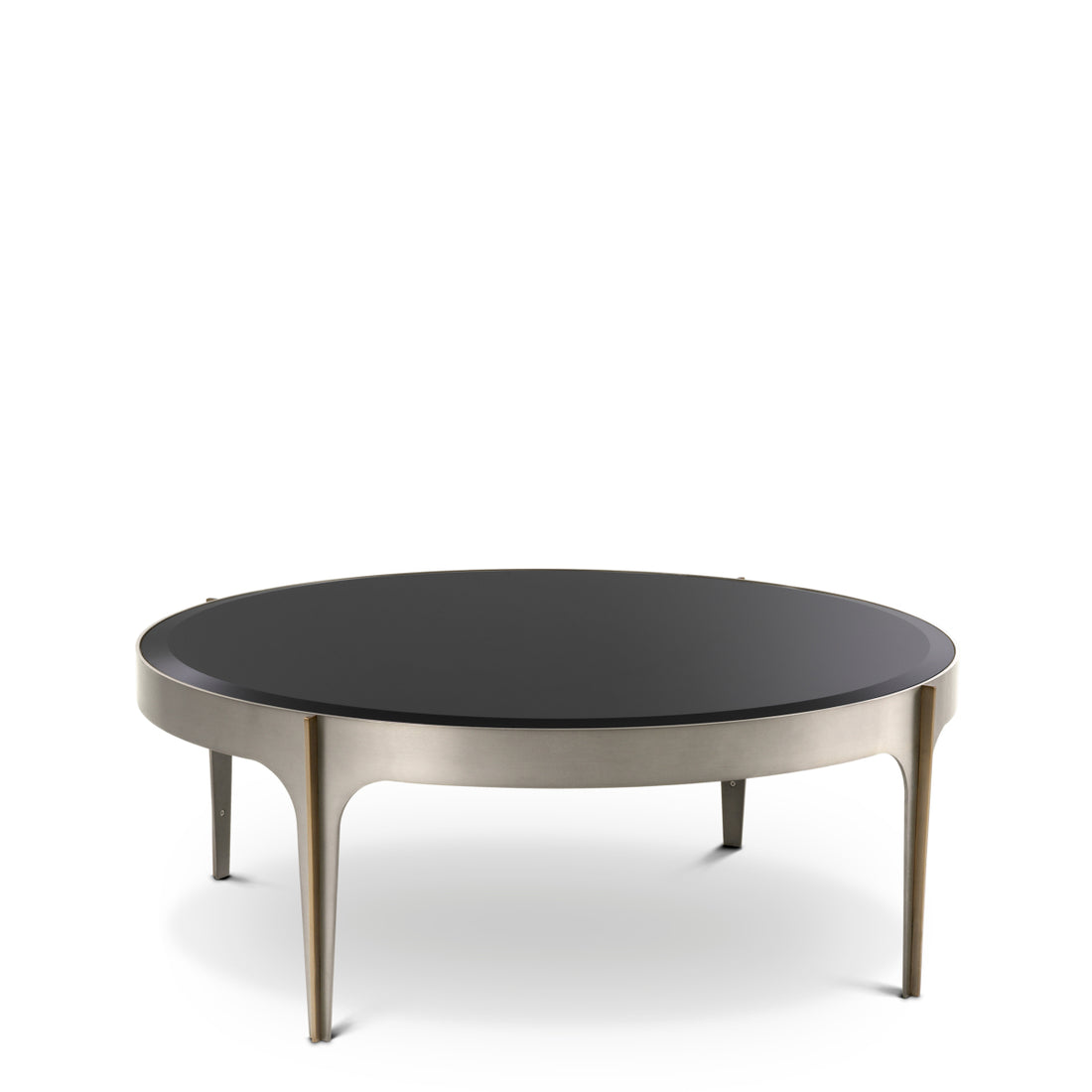 Coffee Table Artemisa S brushed steel finish