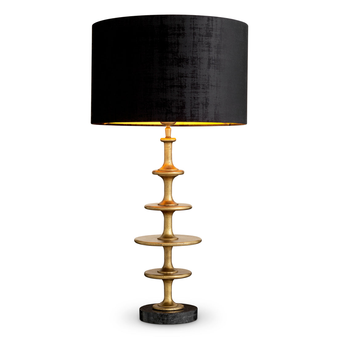 Table Lamp Rosetti vintage brass finish incl shade