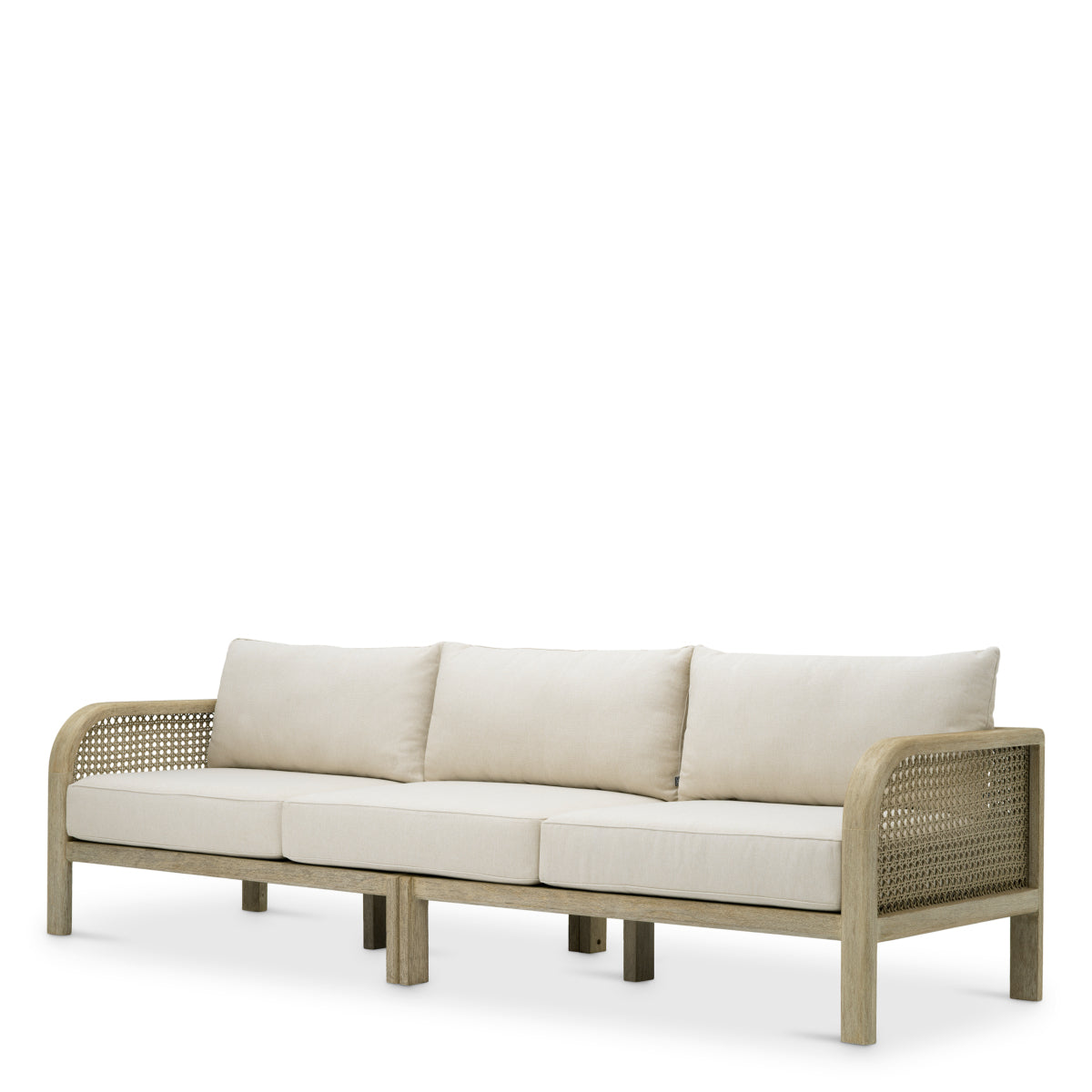 Outdoor Sofa Julian L aged teak viola sand